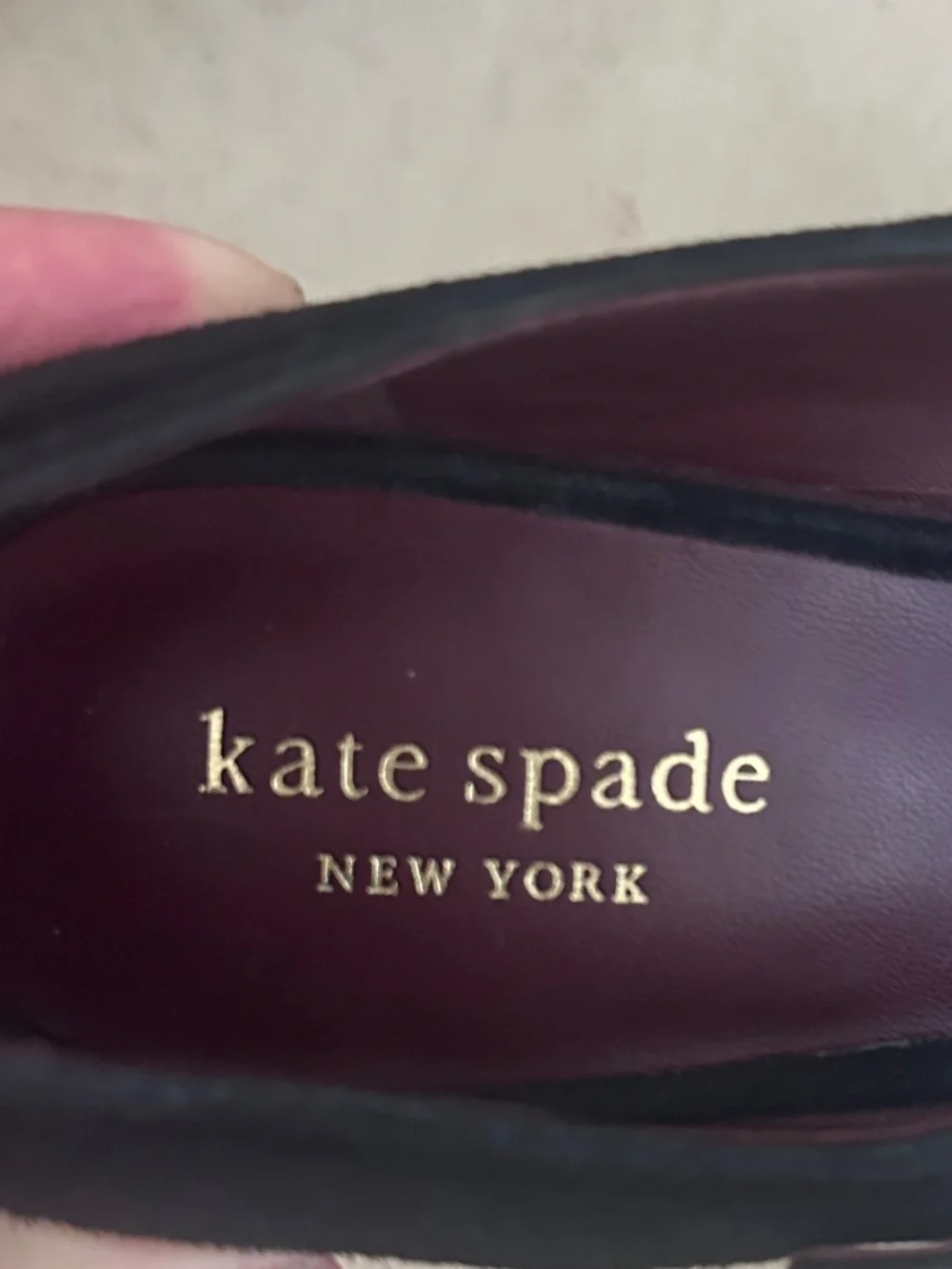 Kate Spade New York Maren Suede Mary Jane Pumps 7.5 Schoolgirl Retro Timeless